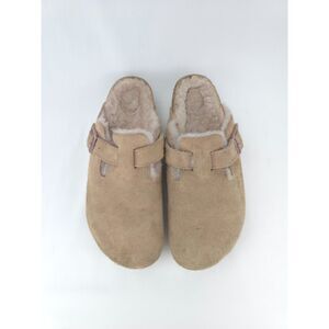 Birkenstock Boston Light Rose Shearling Lined Suede Clogs EU 40 W 9